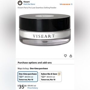 Viseart Paris Pro Luxe Setting Powder. New